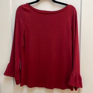 Bell sleeve blouse from Loft